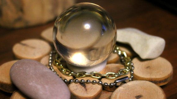 crystal ball, rocks and chain, psychic services, psychic source